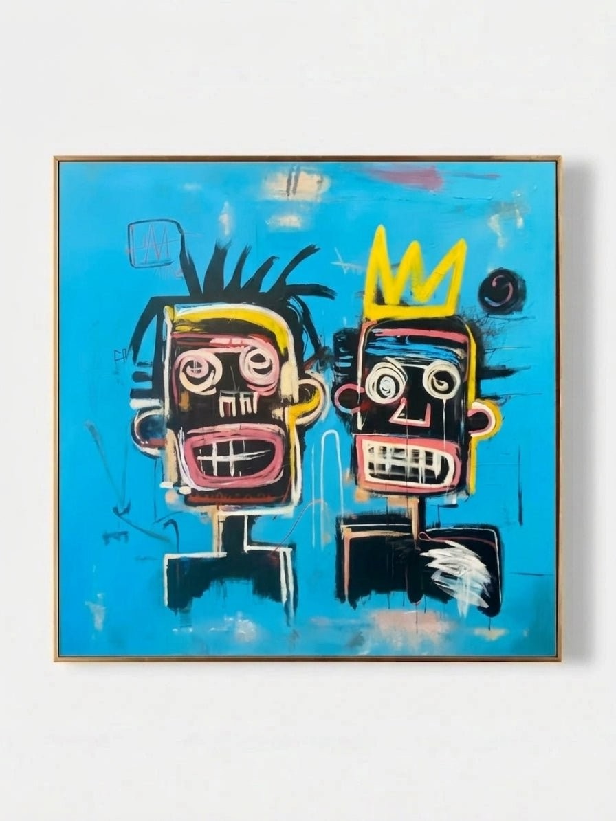 Neo-Expressionist Street Graffiti Canvas Painting