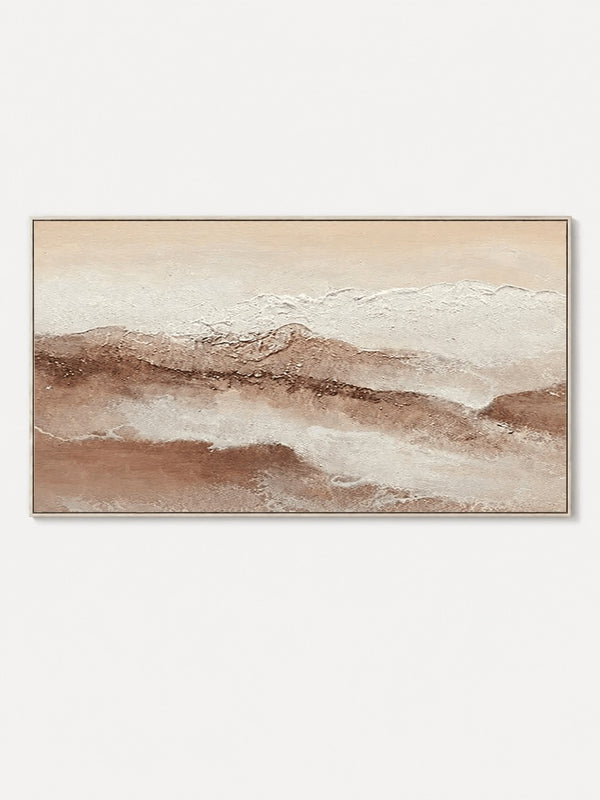 Neutral Abstract Landscape Wall Art, Desert Horizon