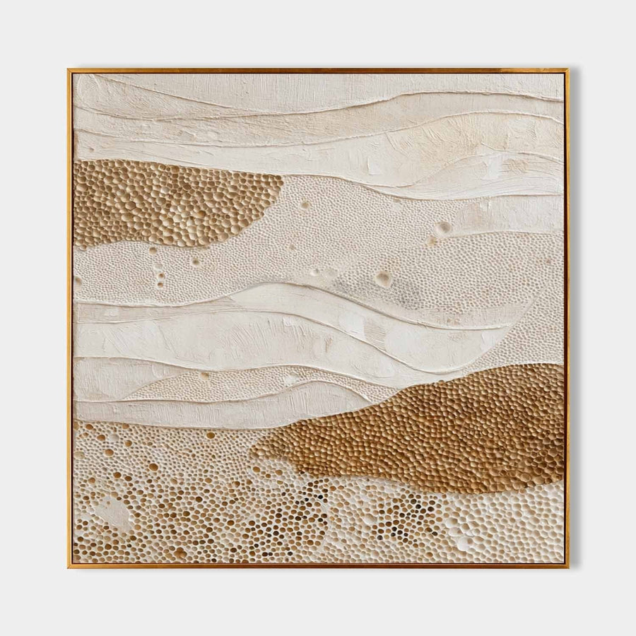 Ochre Dunes in Textured Relief
