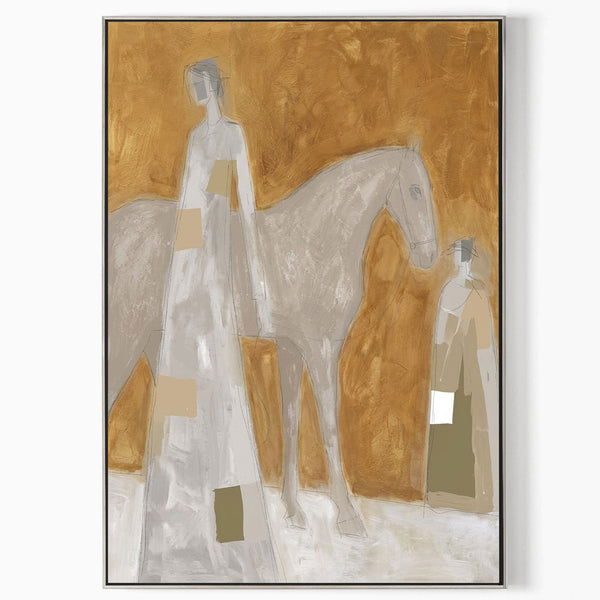 Ochre Procession with Pale Horse
