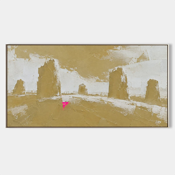 Ochre Standing Stones with Pink Spark