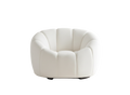 White armchair on a white background