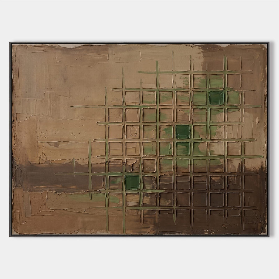 Olive Grid on Earthen Ground