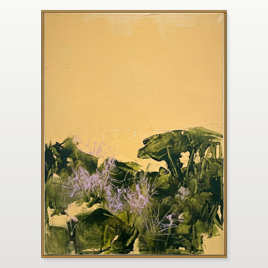 Olive Thicket Under Ochre Sky