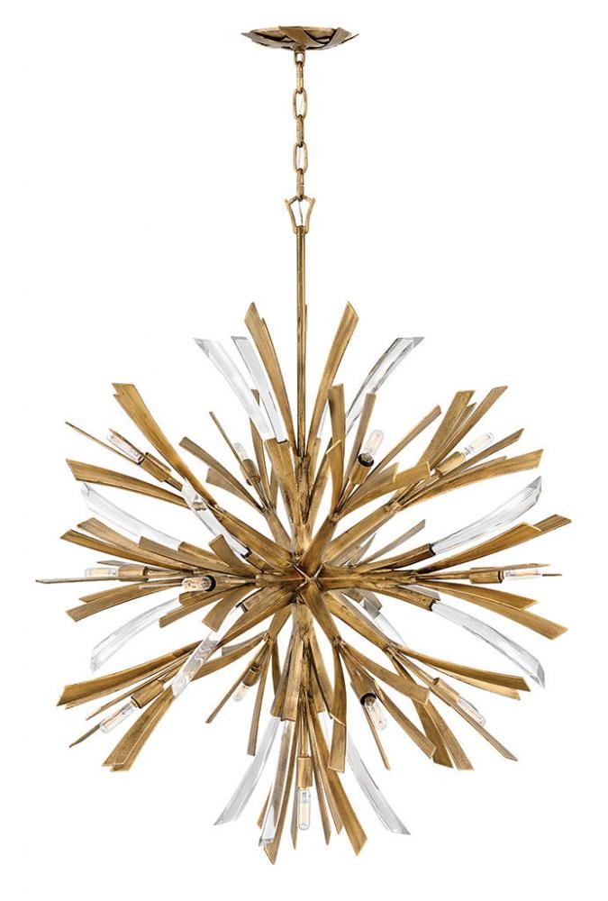 Open Metal Spherical Frame Orb Chandelier