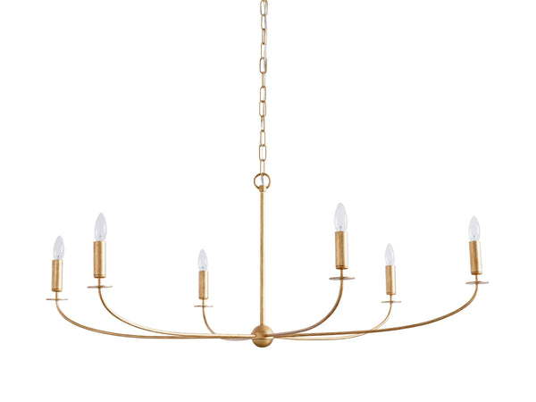 Open Round Antiqued Leaf Iron Branch Chandelier