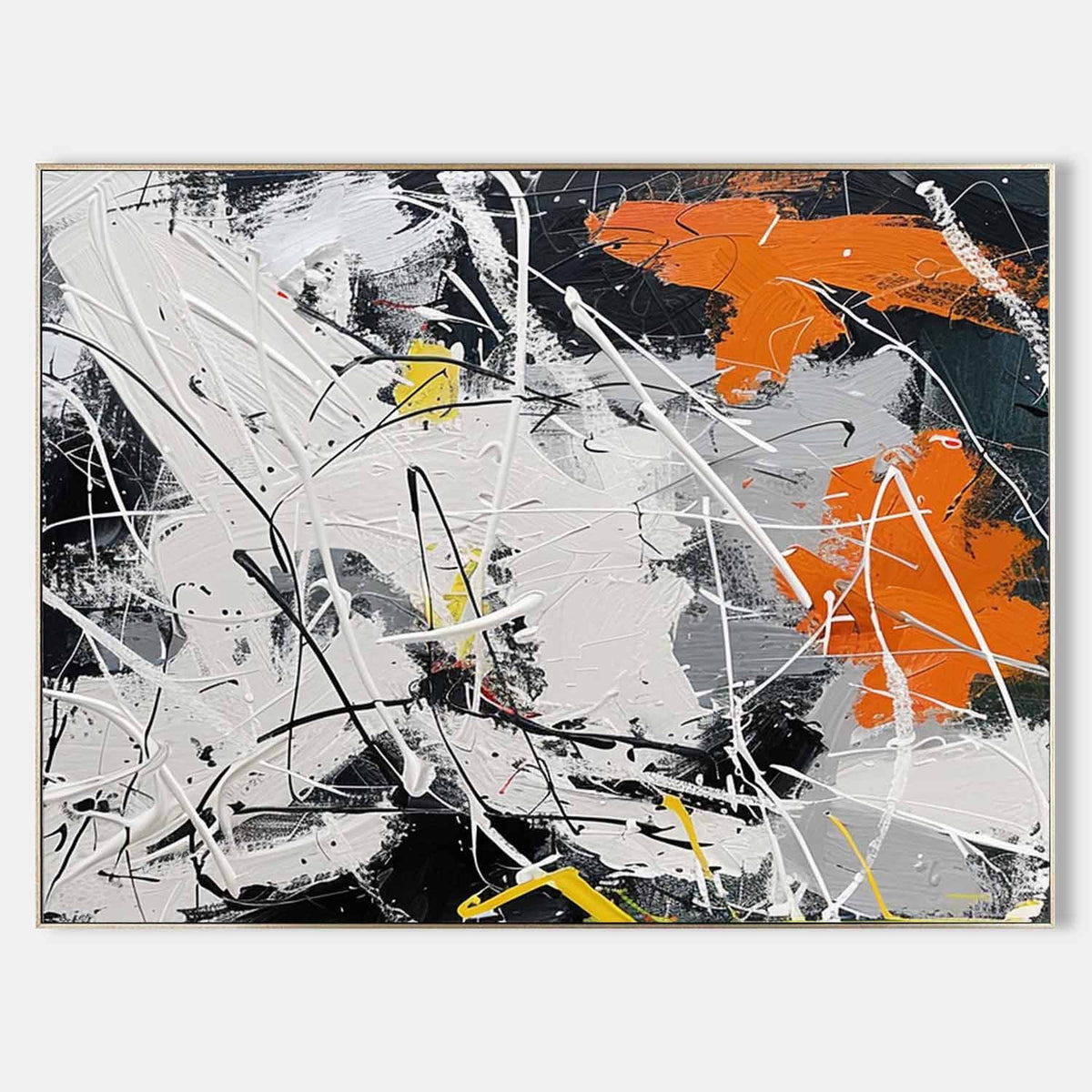 Orange Bursts in Black and White