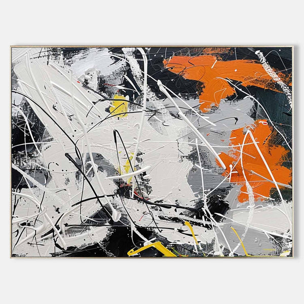 Orange Bursts in Black and White