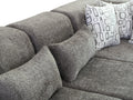 Otto grey modular sectional sofa styled in modern living room