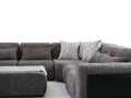 Otto grey modular sectional sofa side angle view