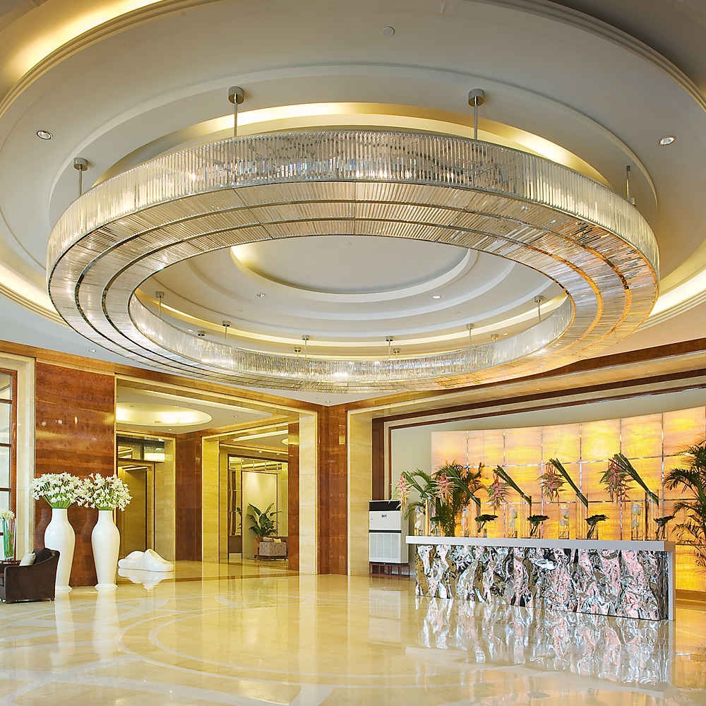 Oversized Crystal Halo Ring Chandelier