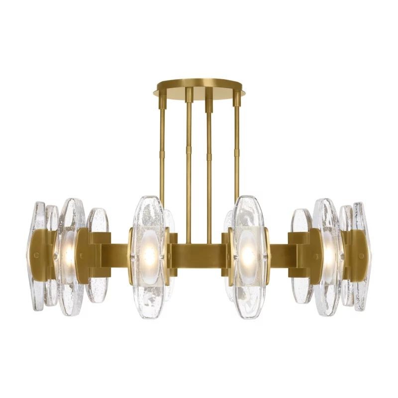 Oversized Slim Halo Bubble Glass Ring Chandelier