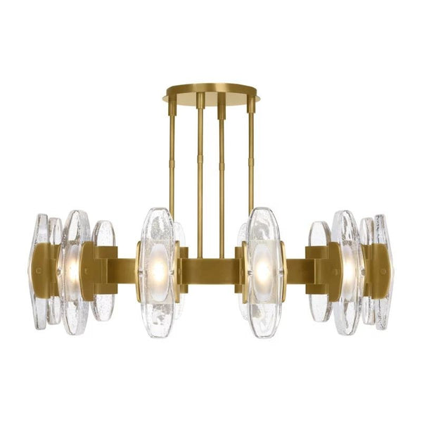 Oversized Slim Halo Bubble Glass Ring Chandelier