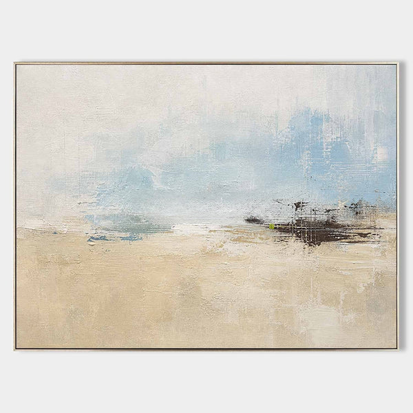 Pale Blue Mist Over Sand