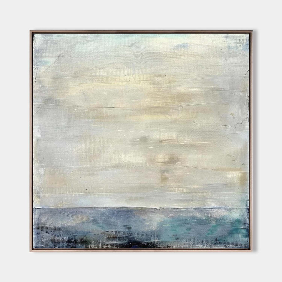 Pale Sky Over Quiet Blue Shore