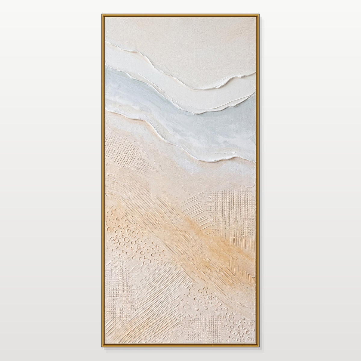 Pale Tide Over Textured Sand