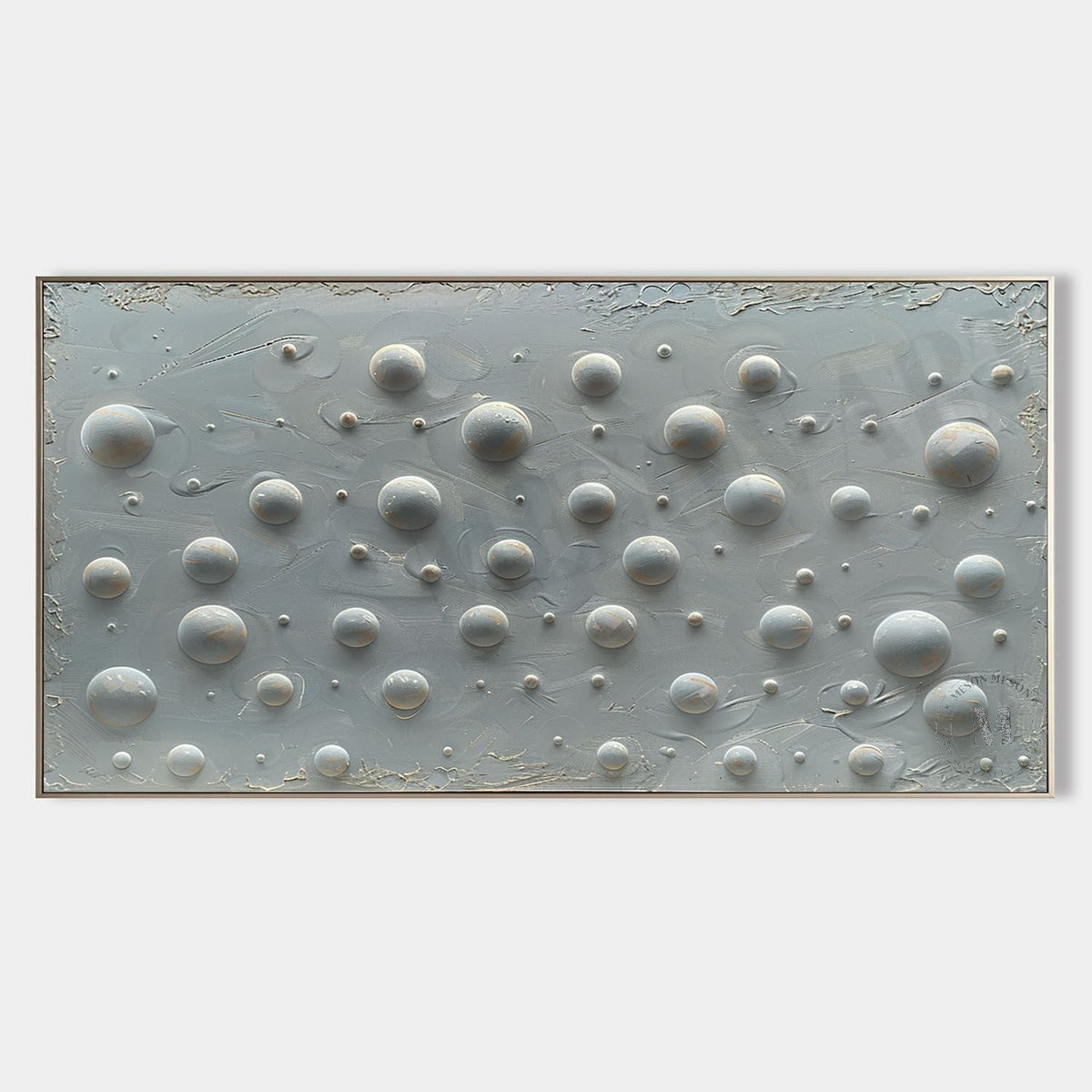 Pearl Domes on Misty Gray