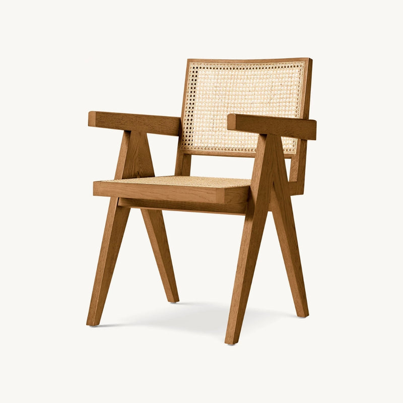 Pierre Jeanneret-Style Wooden Dining Chair – Iconic Mid-Century Modern Design
