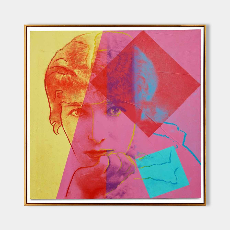 Pink and Yellow Pop Portrait
