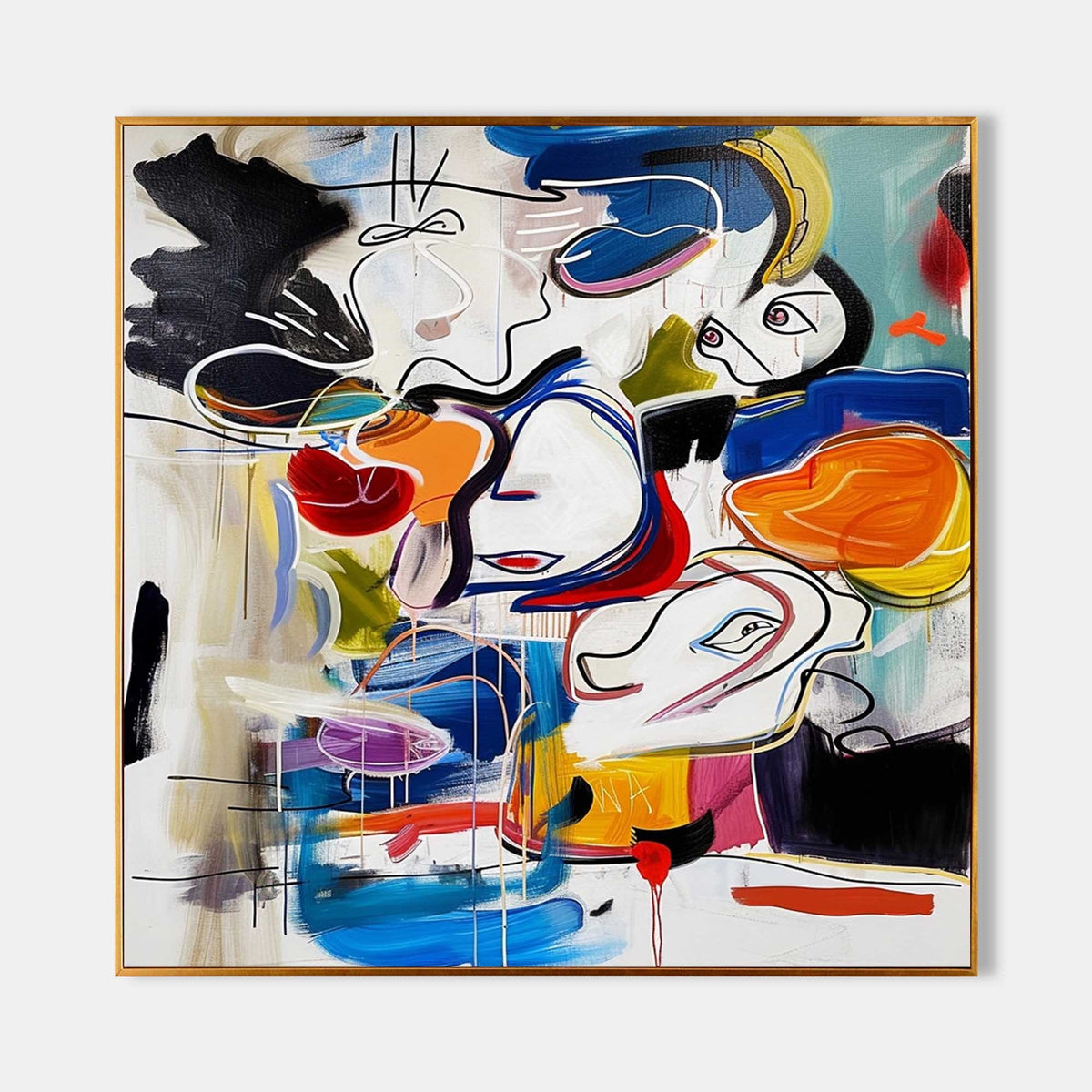 Playful Faces in Bold Color