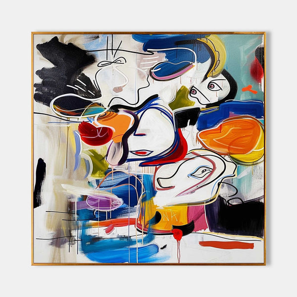 Playful Faces in Bold Color