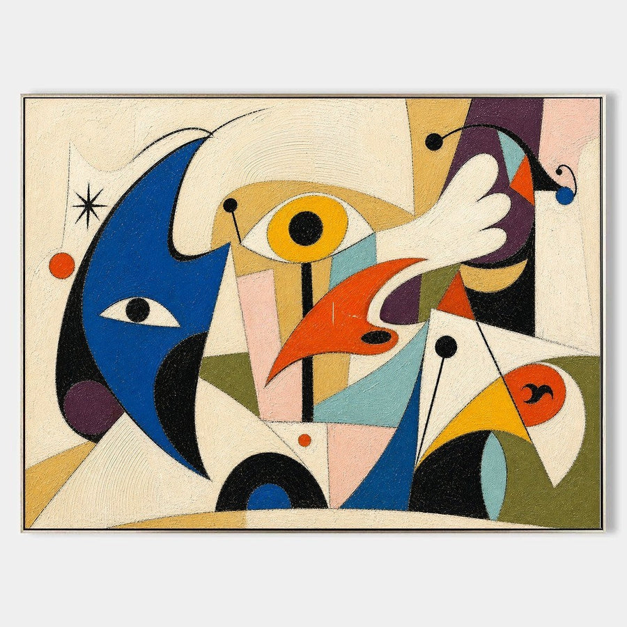 Playful Surrealist Eyes and Birds