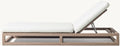 Modern Teak Sun Lounger - Lifestyle Setting