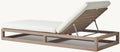 Modern Teak Sun Lounger - Side View