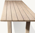 Modern Teak Outdoor Dining Set - Side View