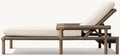 Modern Teak Sun Lounger - Side View