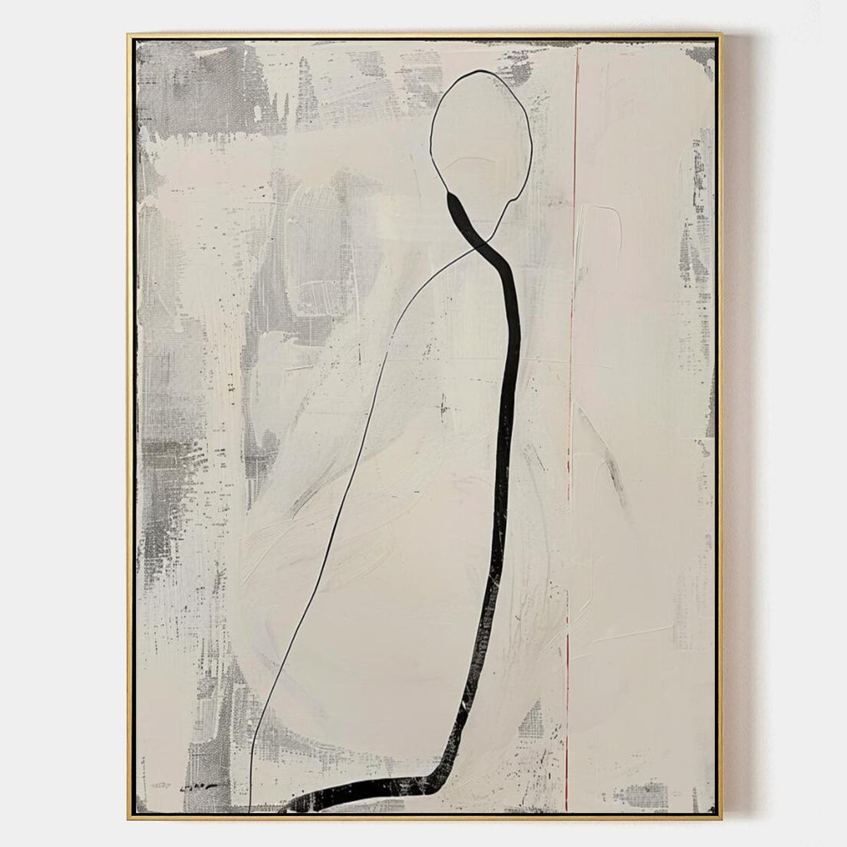 Quiet Figure in Ink and Ivory