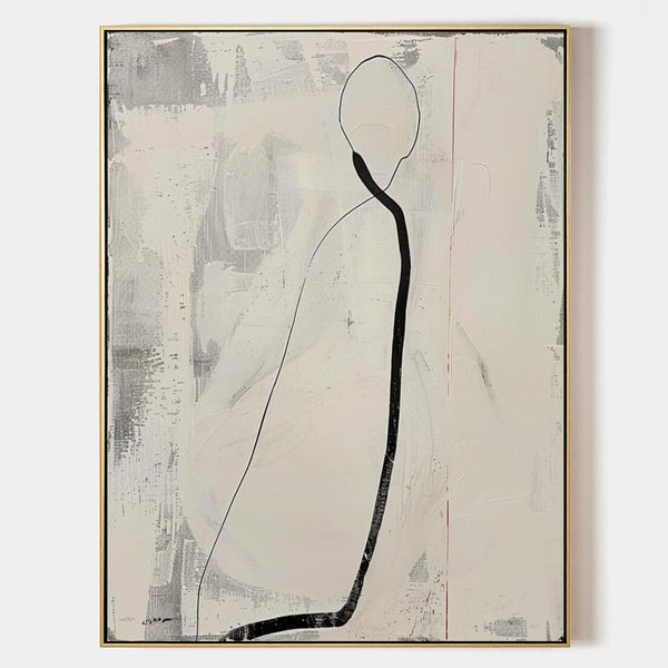 Quiet Figure in Ink and Ivory