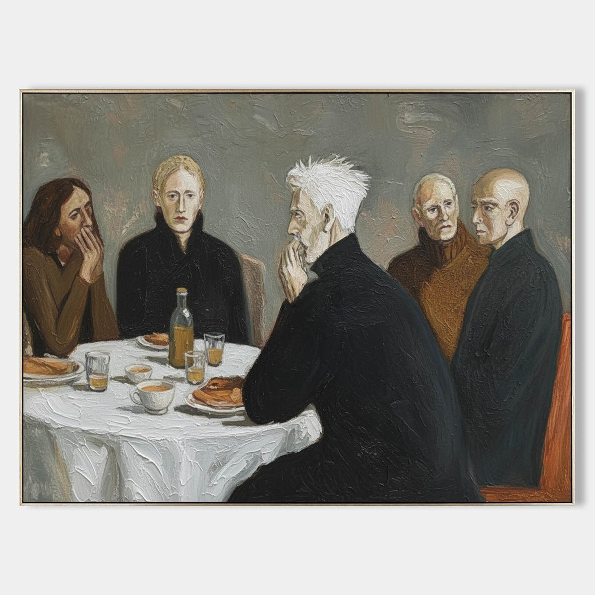 Quiet Gathering at the White Table