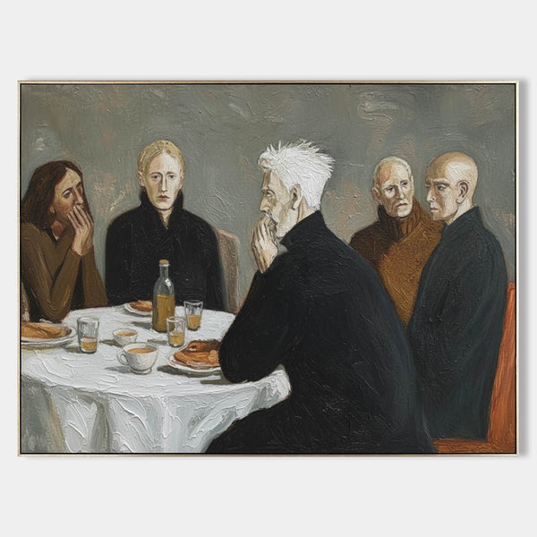 Quiet Gathering at the White Table