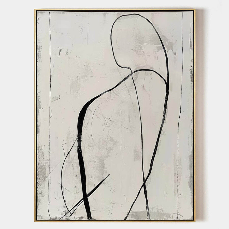 Quiet Line Figure in Ivory