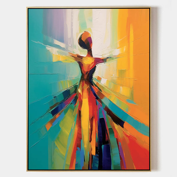 Radiant Dancer in Prismatic Light