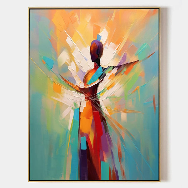 Radiant Figure in Prismatic Light