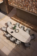 Modern Outdoor Dining Set - Side View