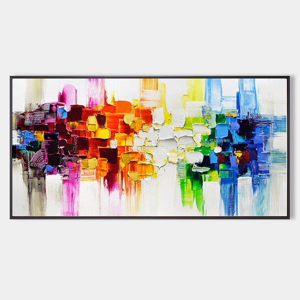 Rainbow Spectrum in Palette Knife Blocks