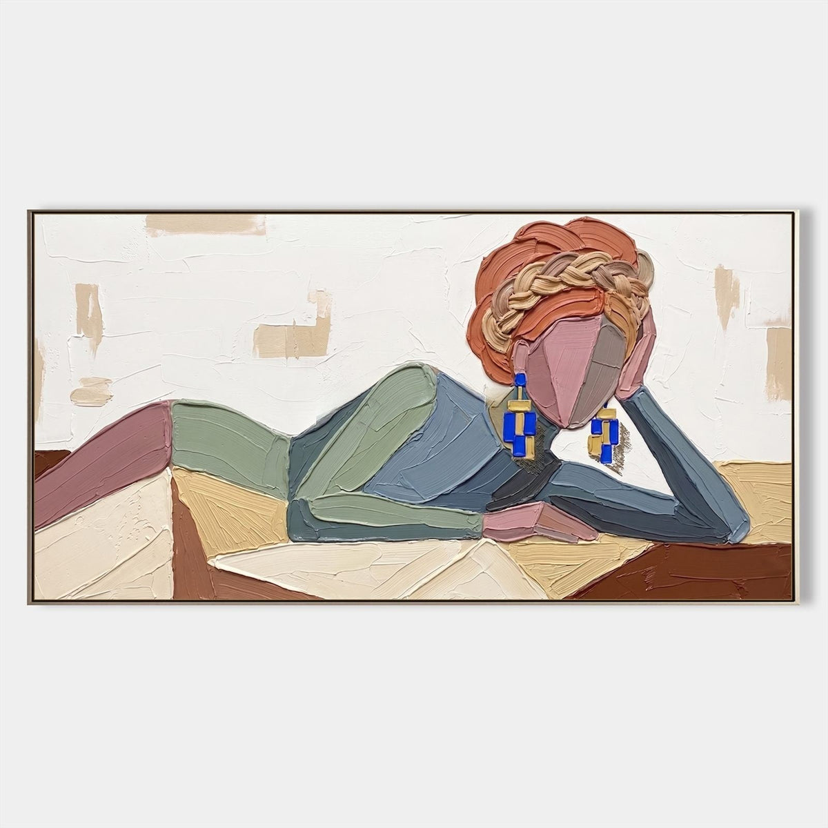 Reclining Figure with Braided Crown