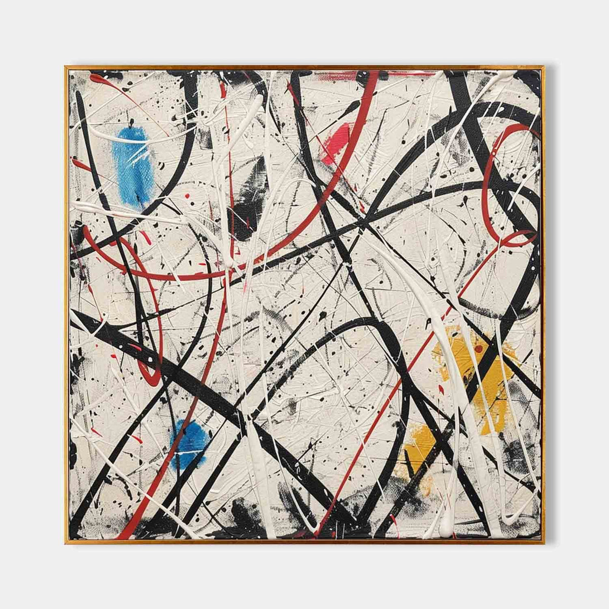 Red and Black Gestural Tangle
