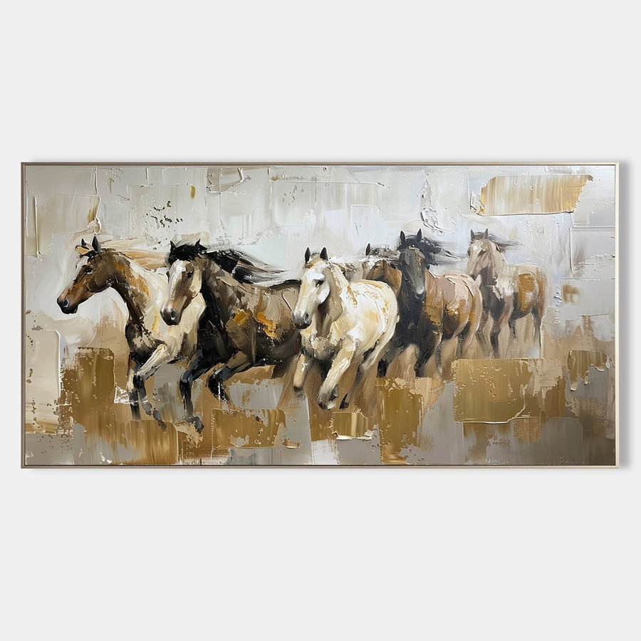 Running Herd in Gold and Gray