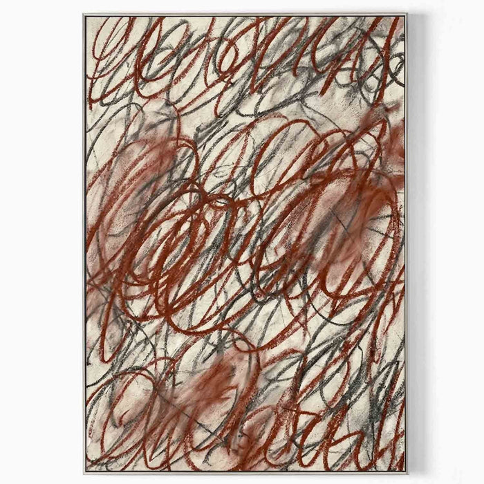 Rust and Graphite Looping Scrawl