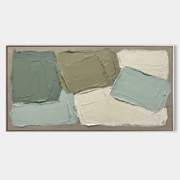 Sage and Cream Palette Knife Blocks