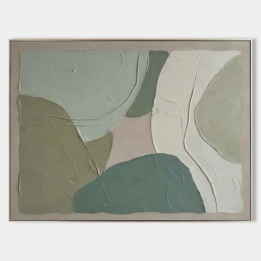 Sage and Moss Textured Abstract