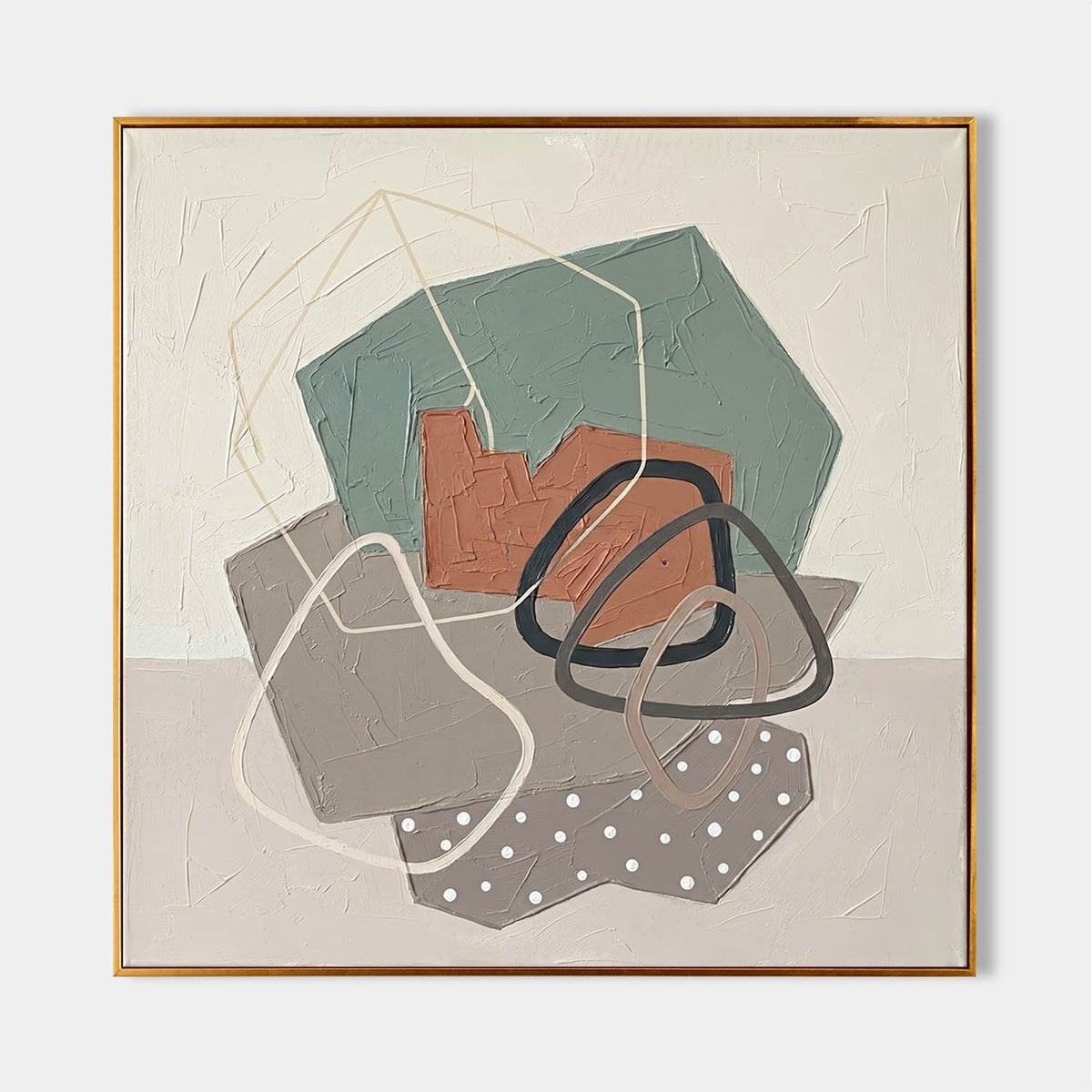 Sage and Terracotta Abstract Shapes