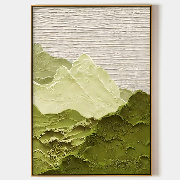 Sage Green Mountains in Relief