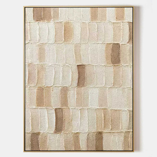 Sand and Cream Textured Brick Rows
