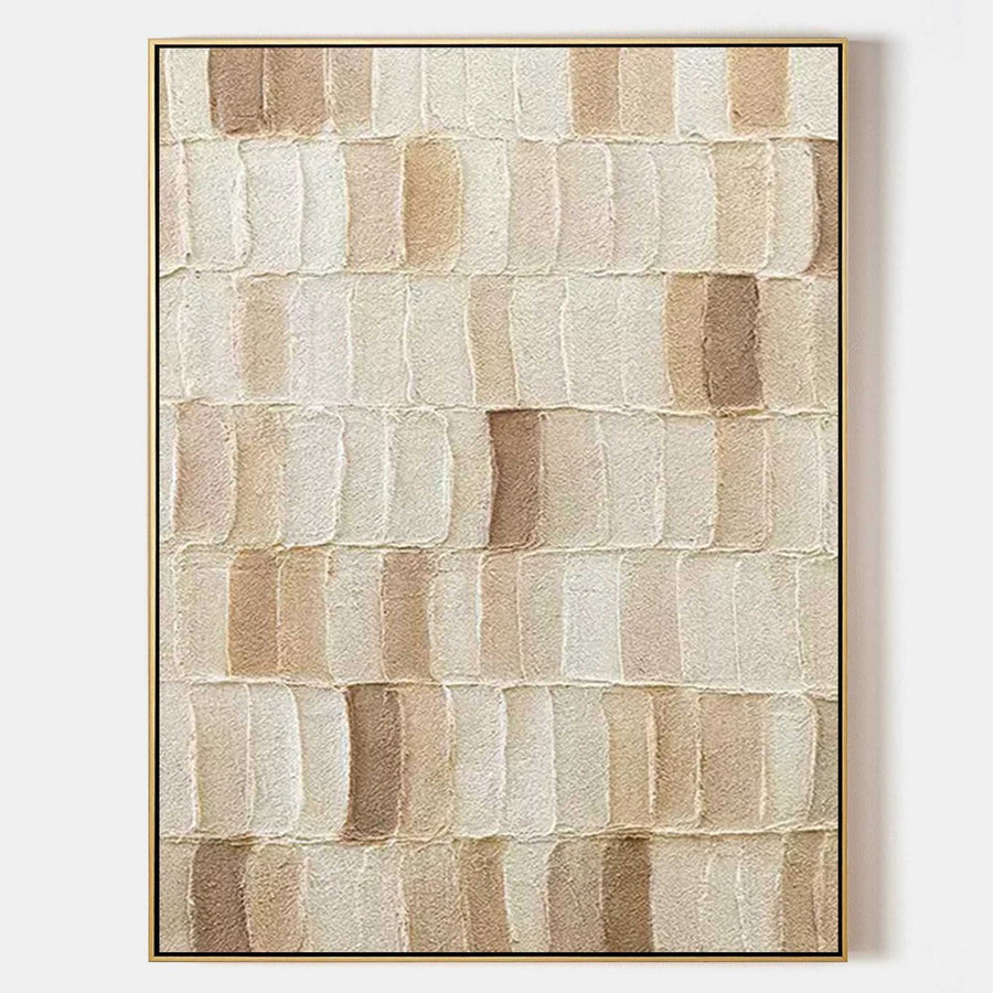 Sand and Cream Textured Brick Rows