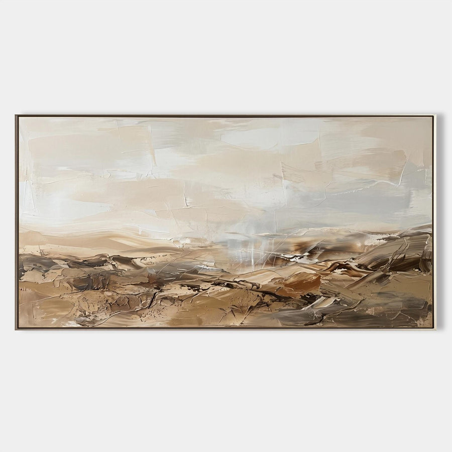 Sandstone Plains Under Pale Sky